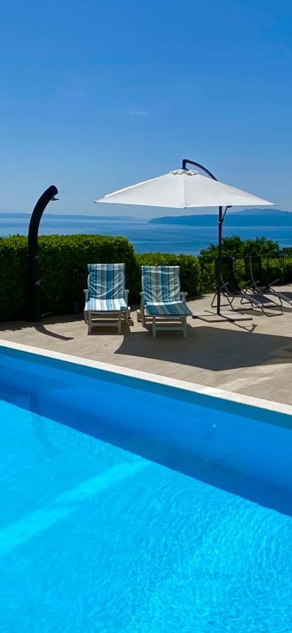 Villa Eternity - Panoramic Sea View - Boxspringbetten - Pool - Opatija-Poljane Exterior foto